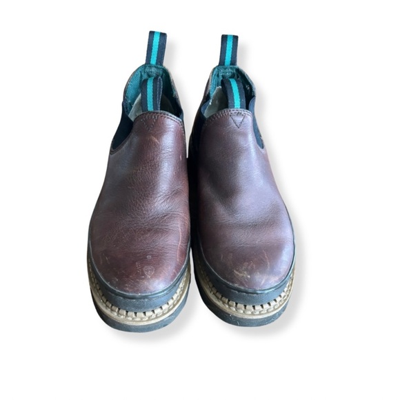 Georgia Boot Eagle Chelsea Work Boots – Men’s 7M – Brown Leather